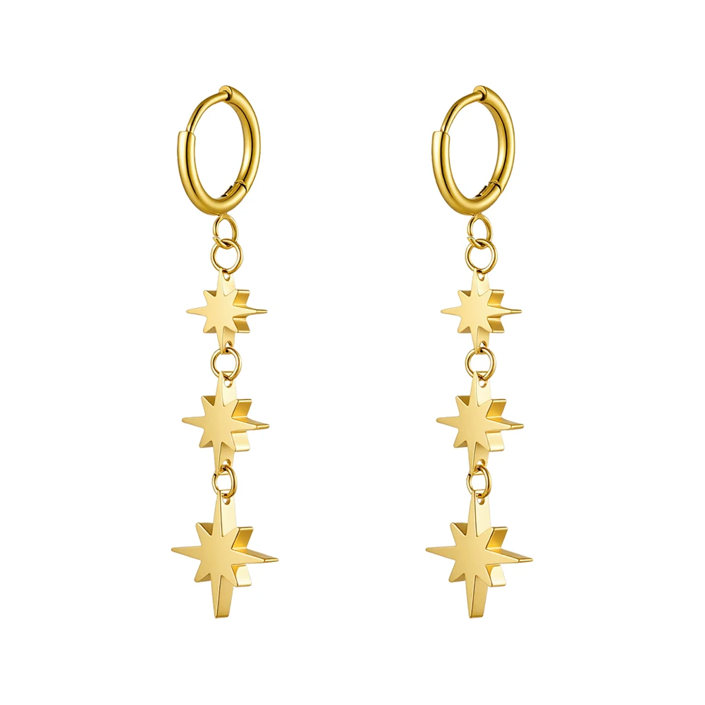 Star Tassel Drop Earrings