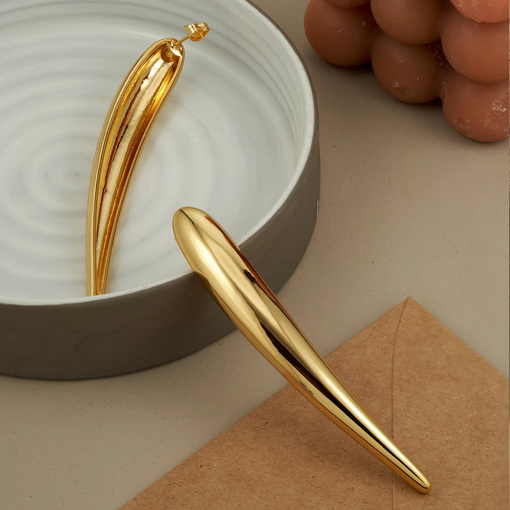 Glossy Rain Drop Earrings - Image 5