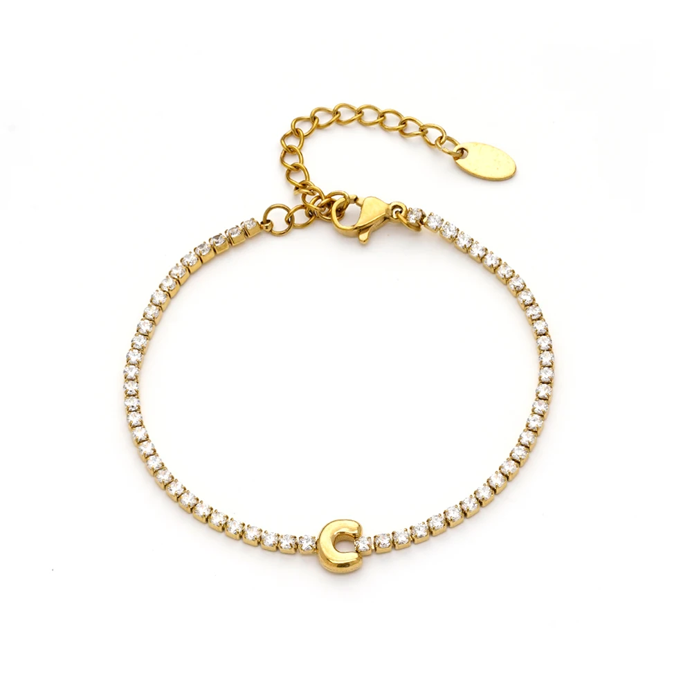 Letter Zircon Bracelet - Image 22