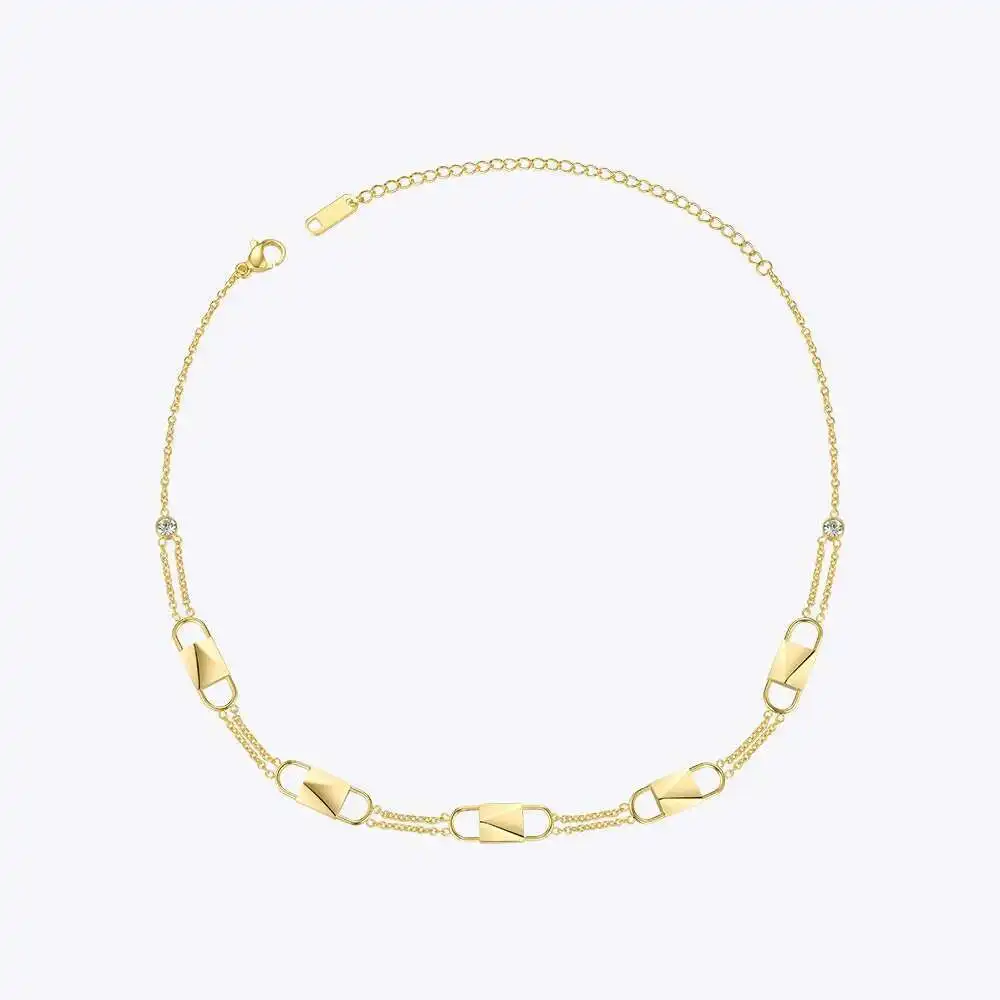 Lock Crystal Necklace