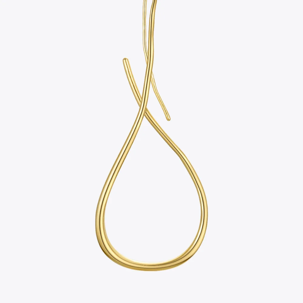 Waterdrop Line Drop Earrings - Image 5
