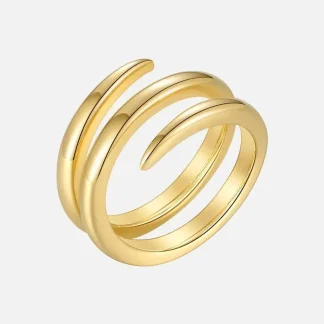 Spiral Line Ring