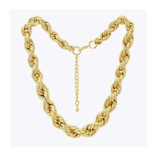 Irregular Hollow Thick Twist Necklace