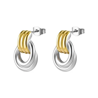 Two Tone Stud Earrings