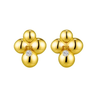 Flower Zircon Stud Earrings
