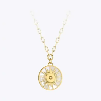 Sun Flower Shell Necklace