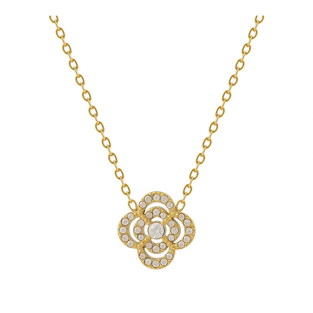 Flower Zircon Necklace