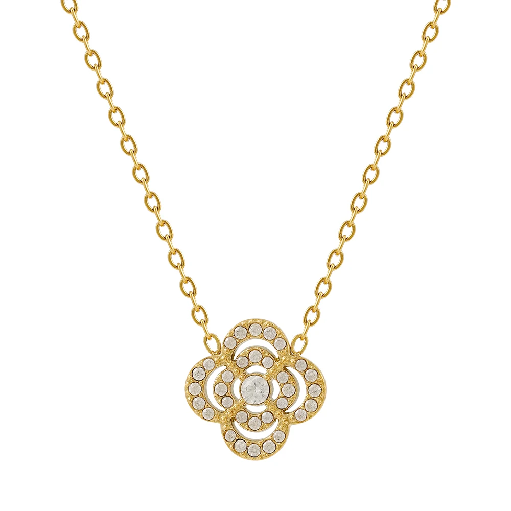 Flower Zircon Necklace - Image 6