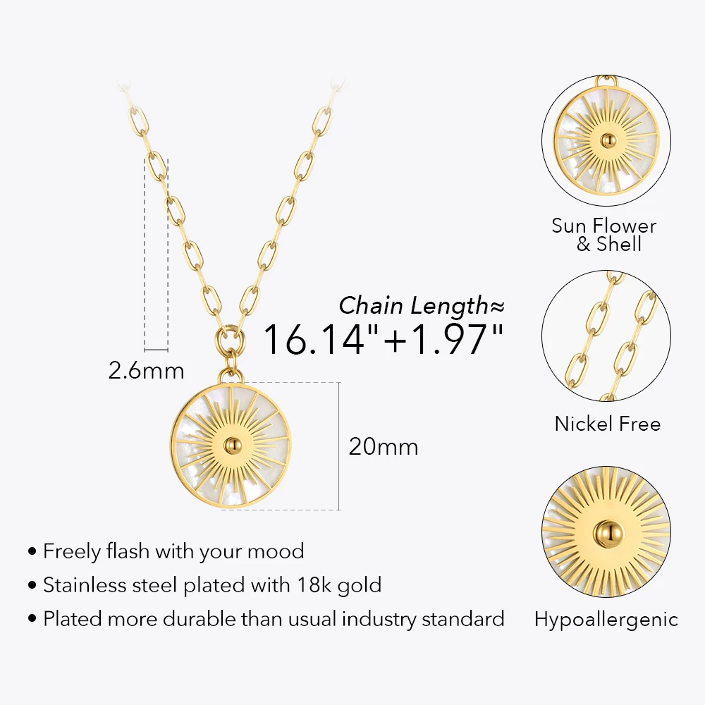 Sun Flower Shell Necklace - Image 5