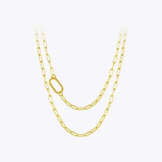 Hollow Square Necklace