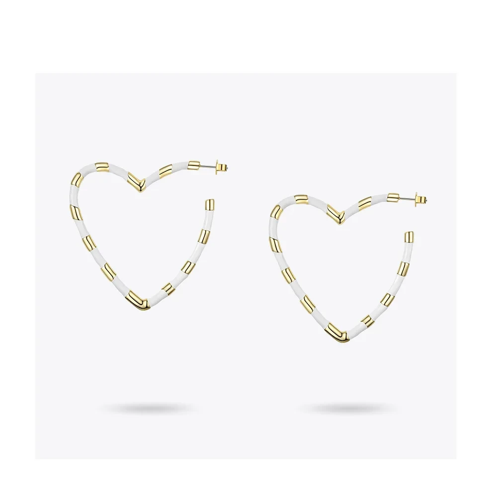 Heart Hoop Earrings - Image 7