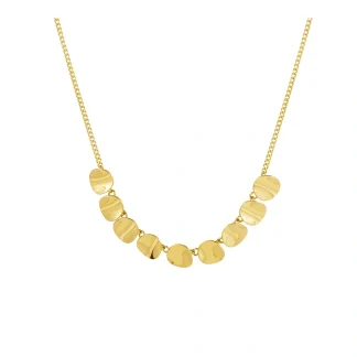 Irregular Disc Necklace