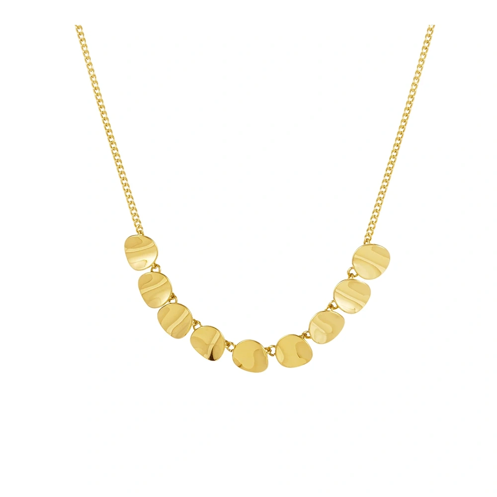 Irregular Disc Necklace