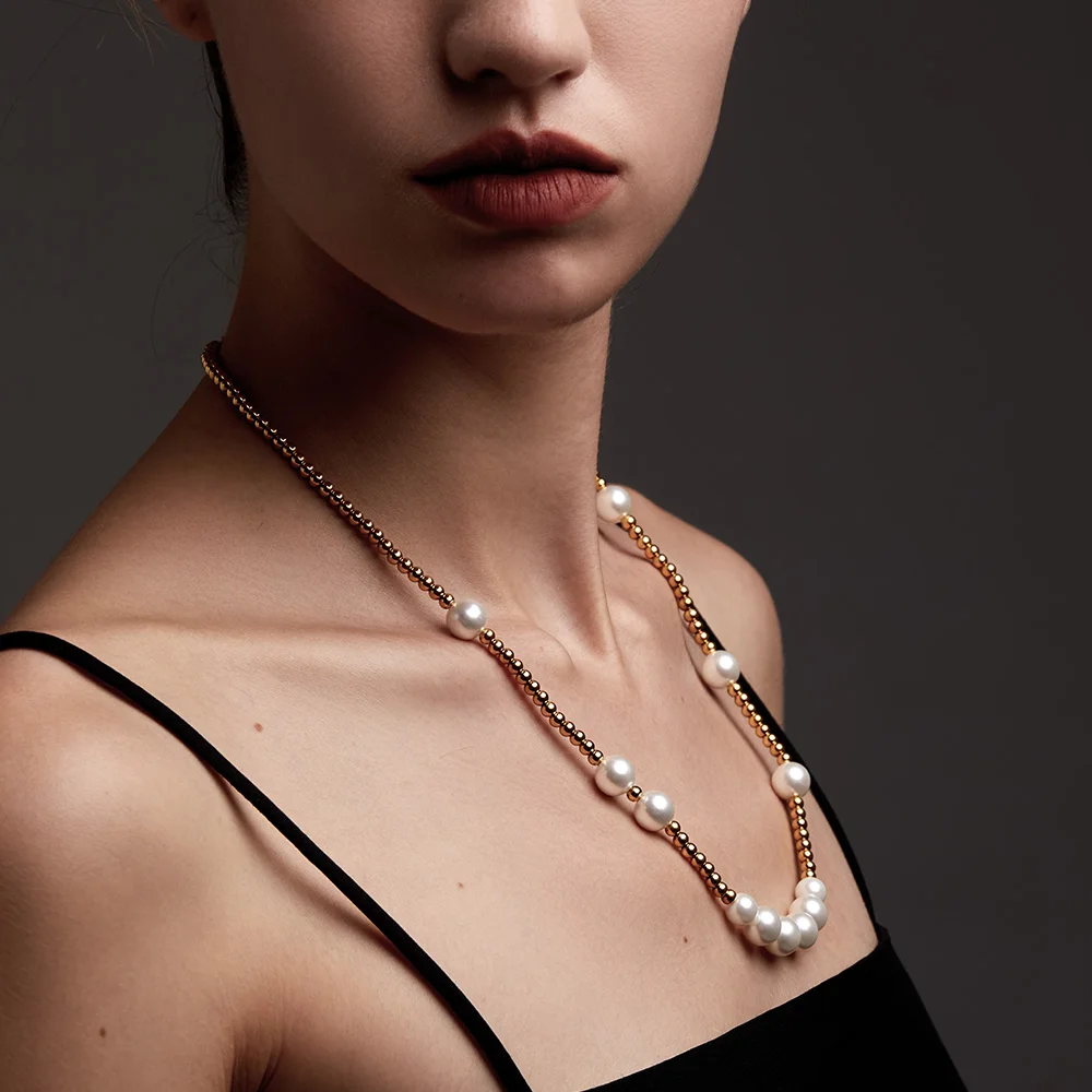 Bead Pearl Necklace - Image 2