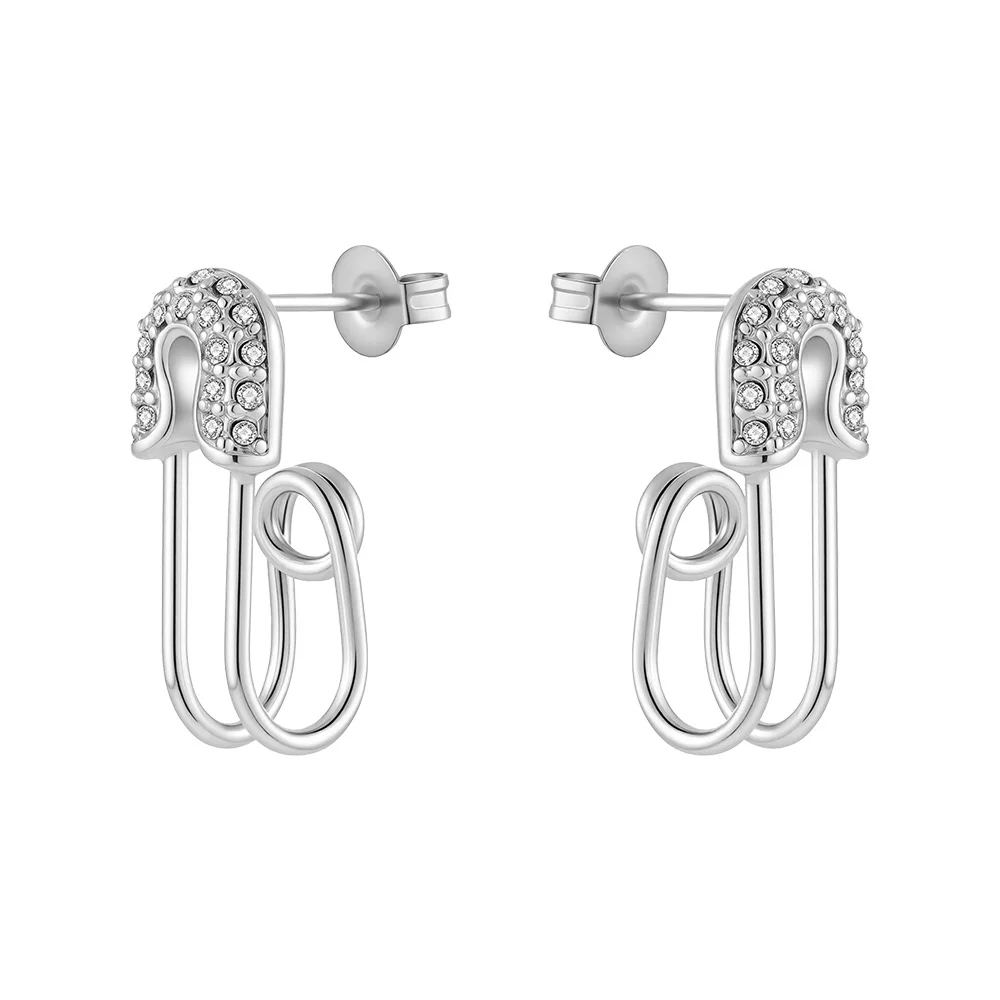 Zircon Brooch Stud Earrings
