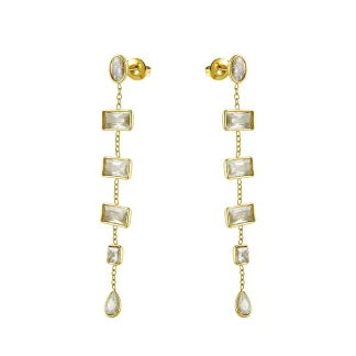 Delicate Long Drop Earrings