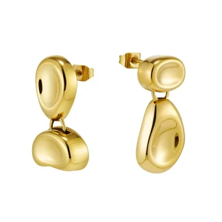 Irregular Concave Stud Earrings