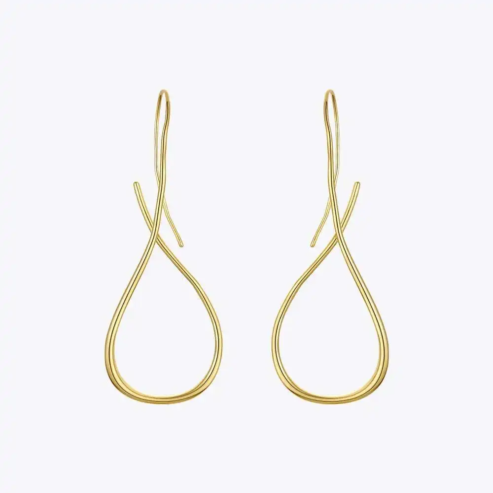 Waterdrop Line Drop Earrings - Image 2