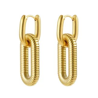 Twist U Shape Stud Earrings