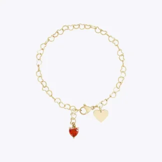 Heart Pendant Bracelet