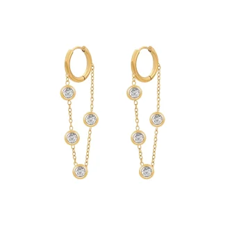 Zircon Drop Earrings