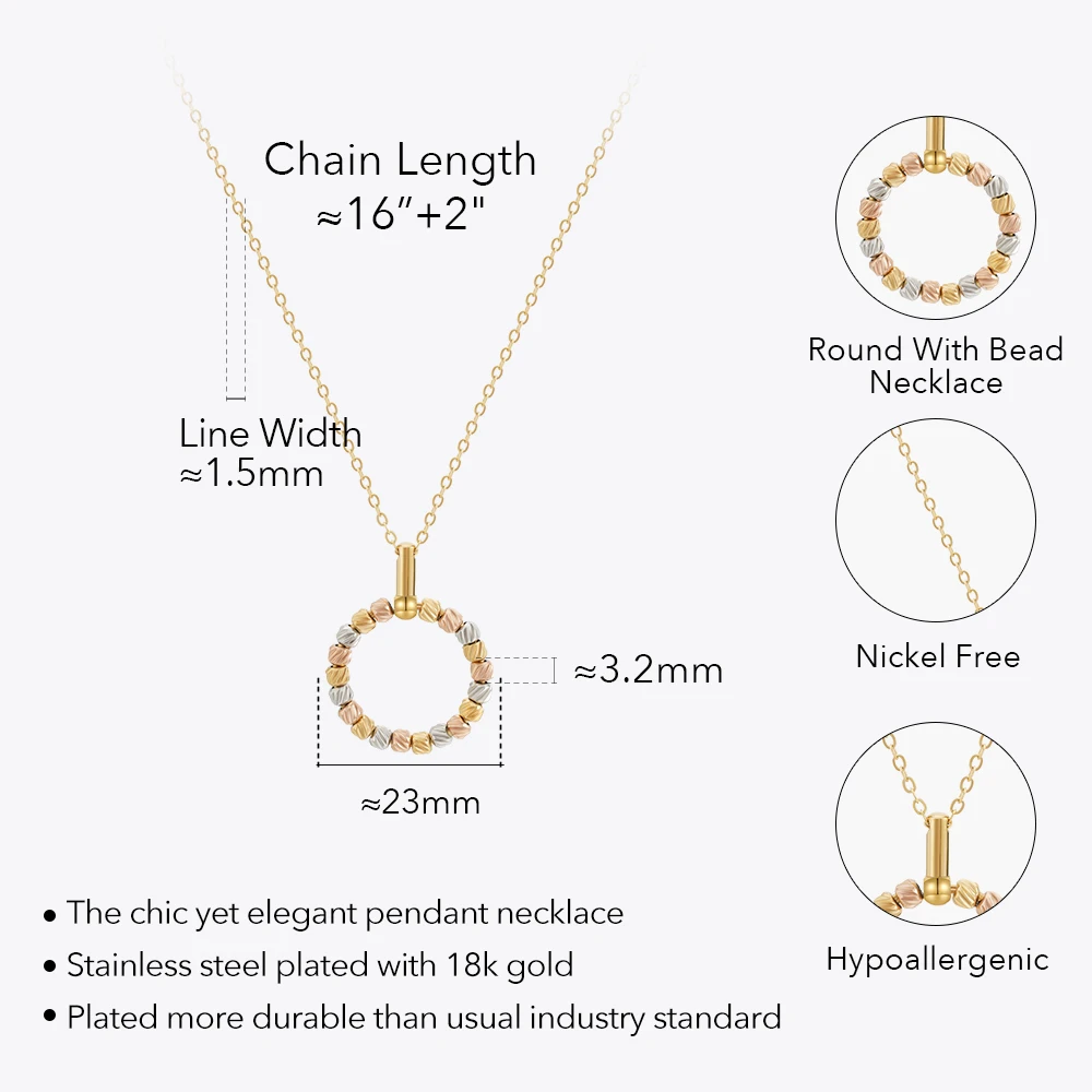 Round Bead Necklace - Image 7