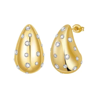 Rain Drop Stud Earrings
