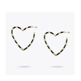 Heart Hoop Earrings