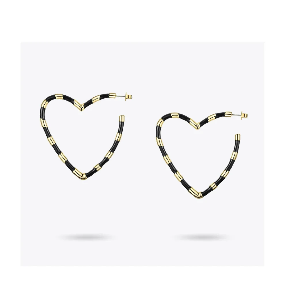 Heart Hoop Earrings