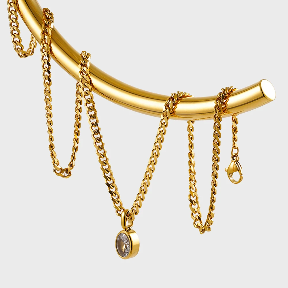 Oval Chain Necklace - Image 3