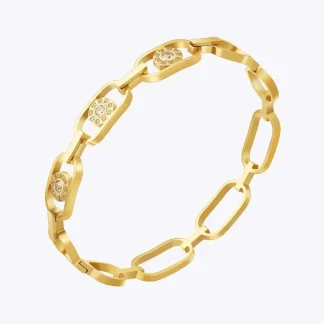 Oval Zircon Bangle