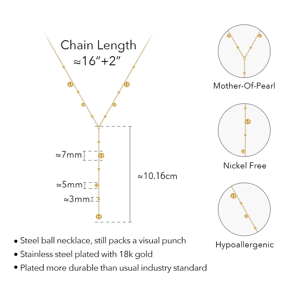 Hanging Steel Balls Necklace - Image 5