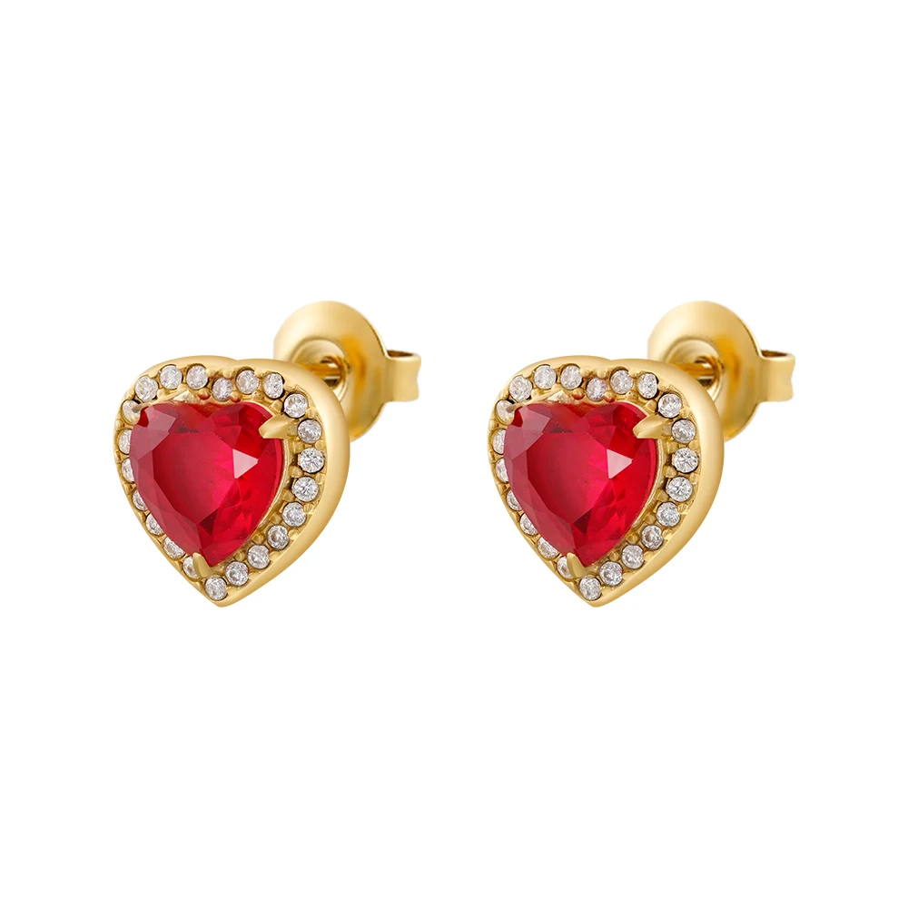 Luck Heart Red Stone Necklace - Image 11