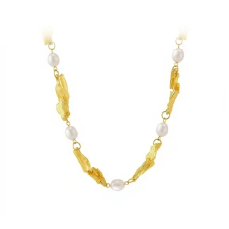 Vintage Lava Pearl Necklace