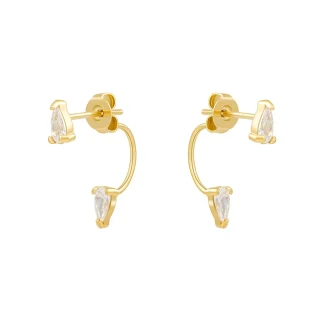 Rain Drop Stone Stud Earrings