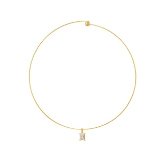 White Zircon Necklace