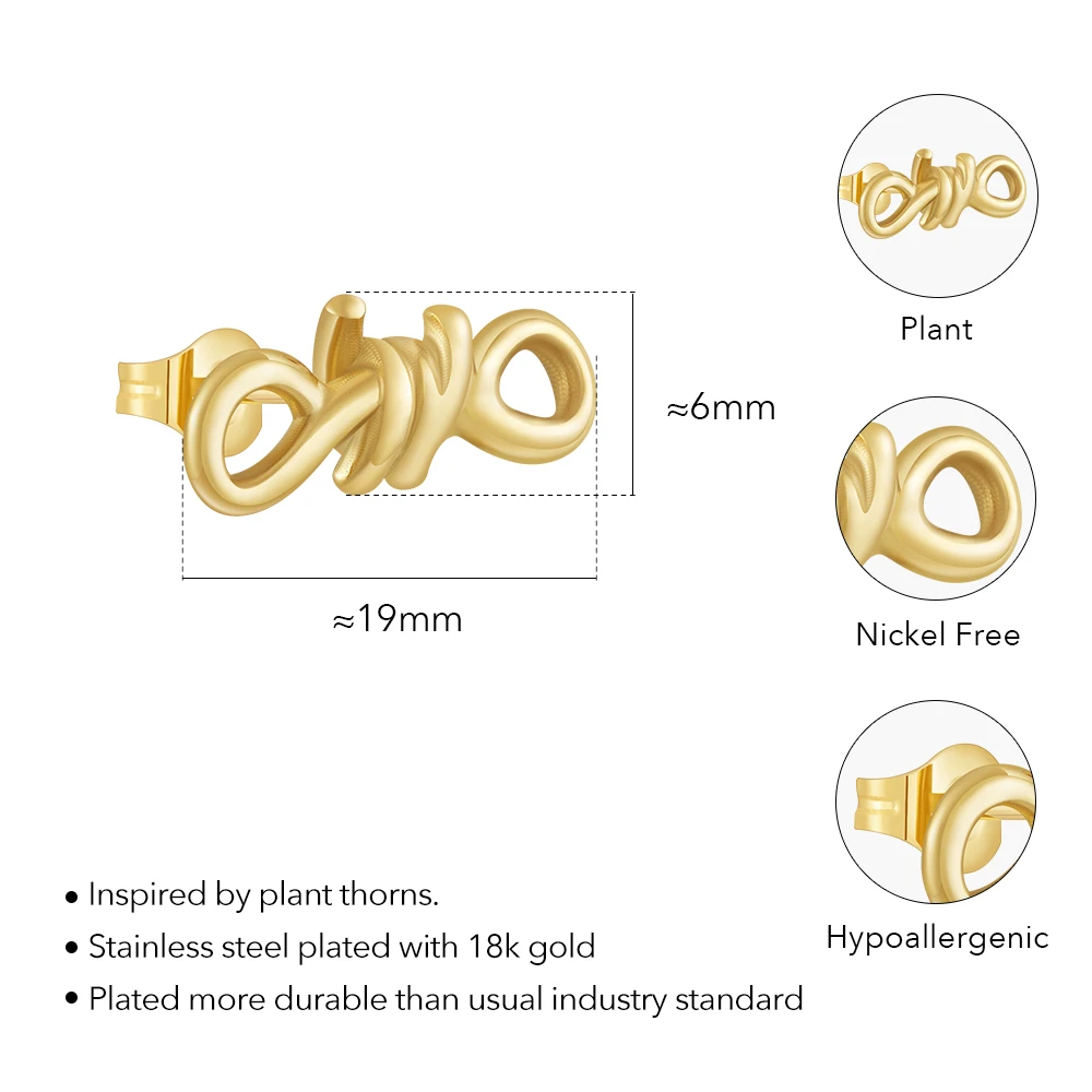 Thorns Stud Earrings - Image 6