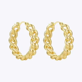 Punk Link Hoop Earrings