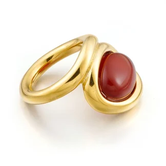 Vintage Oval Agate Ring