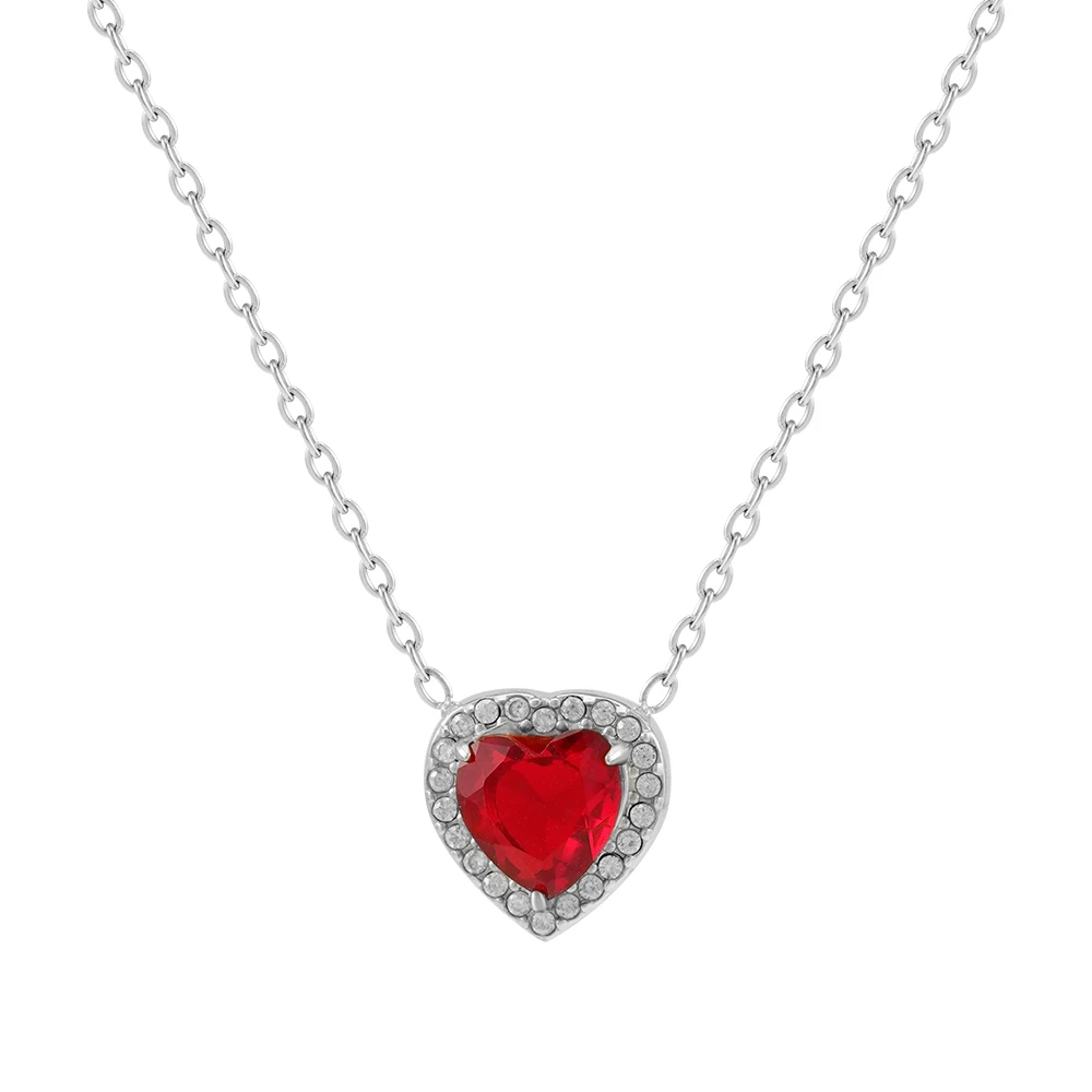Luck Heart Red Stone Necklace - Image 10