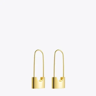 Lock Drop Earrings