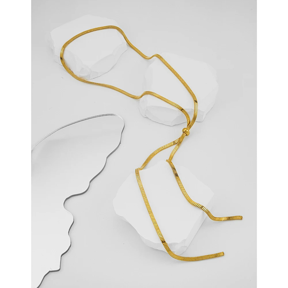 Double Layer Sliding Necklace - Image 3