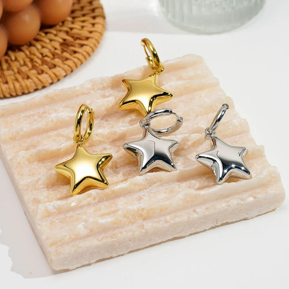 Star Drop Earrings - Image 2