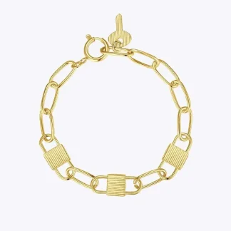 Punk Lock Key Bracelets