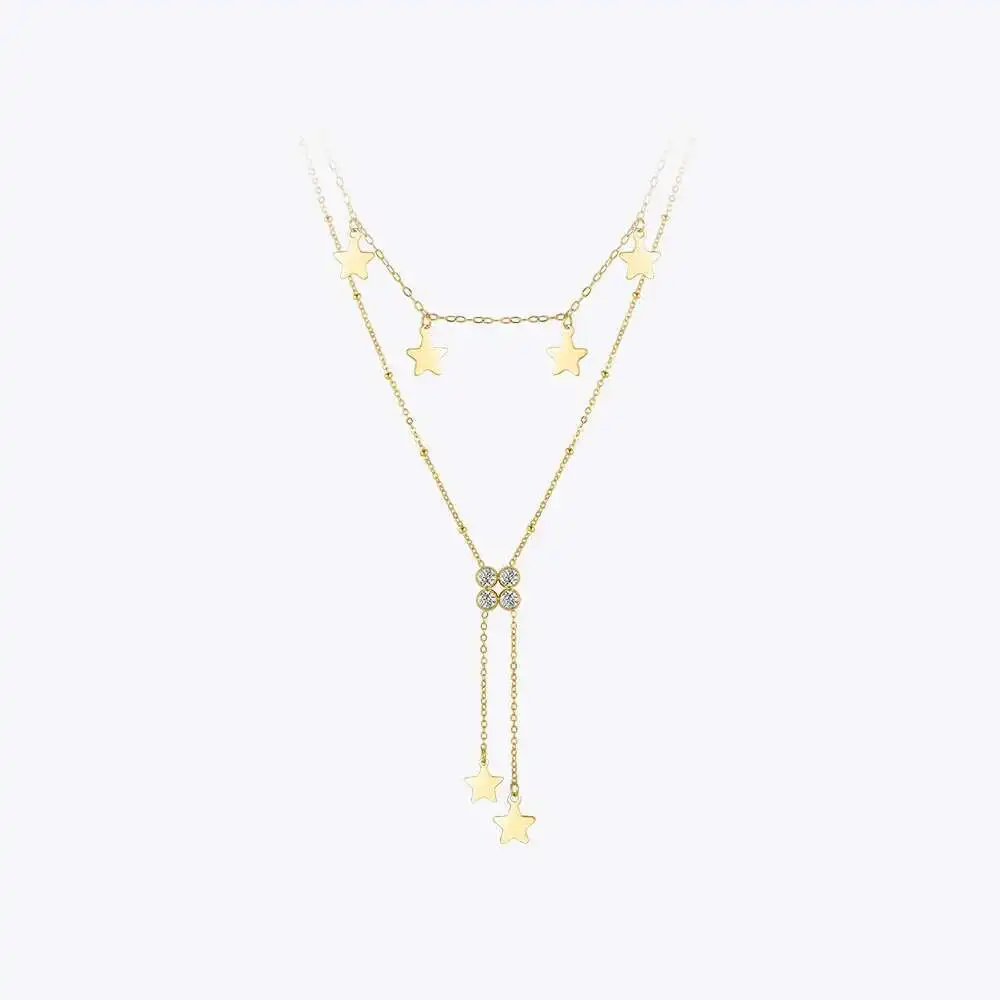 Zircon Stars Necklace