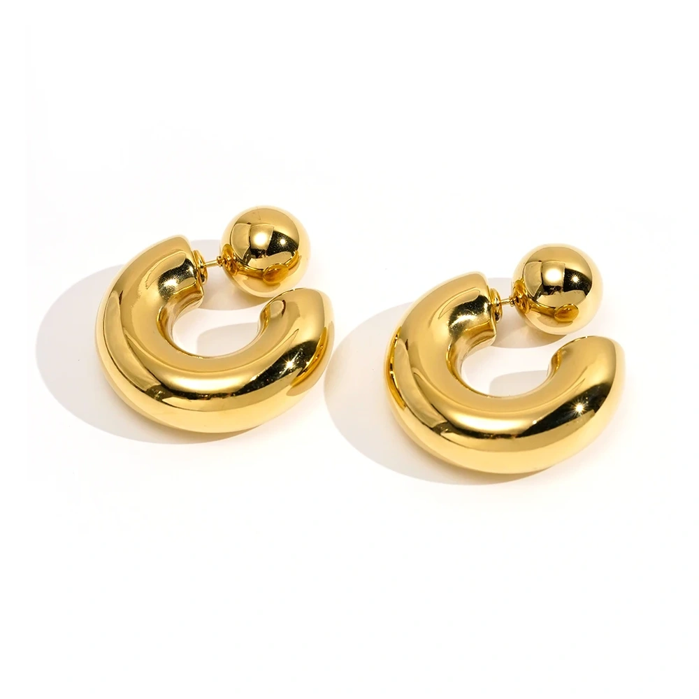 Geometry Cylinder Hoop Earrings
