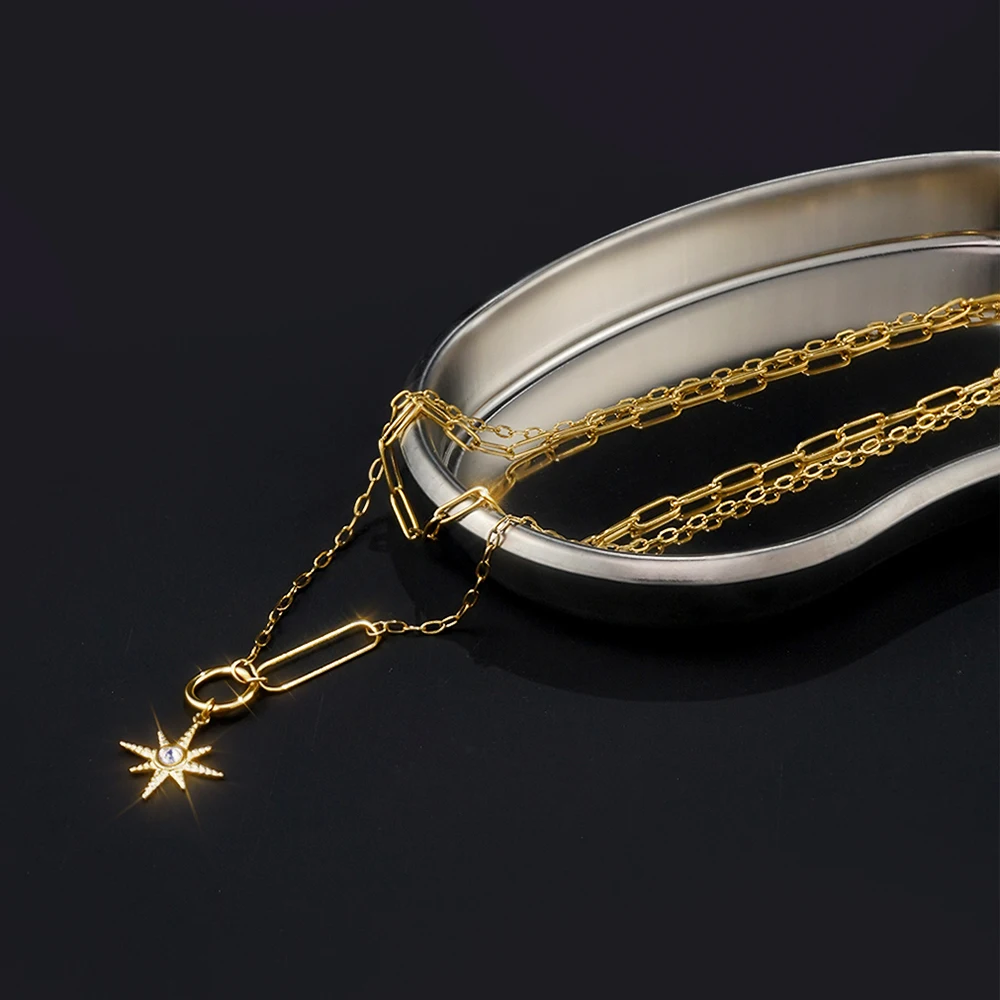 Stacked Layered Necklace - Image 2