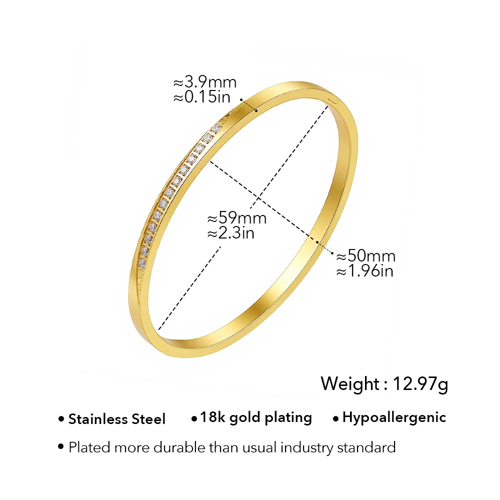 Curve Zircon Bracelet - Image 7