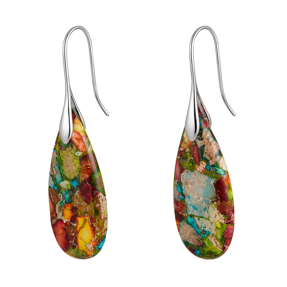 Resin Emperor Stone Stud Earrings - Image 12