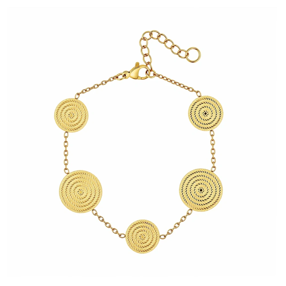 Patterned Circle Bracelet